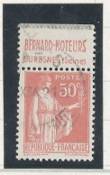 BANDE PUB -N°283  PAIX TYPE II -50c ROUGE -Obl - PUB -BERNARD (MAURY 201) - Gebraucht