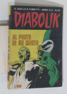 50075 DIABOLIK A. XIX N. 20 1980 - Al Posto Di Un Morto - Diabolik