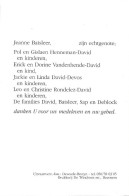 Bidprentje/Doodsprentje David Karel Geboren Beernem 1916 - Religion & Esotérisme