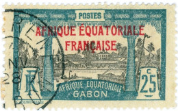 GABON, PAESAGGI, LANDSCAPE, 1924, FRANCOBOLLI USATI Mi:GA 97, Scott:GA 94, Yt:GA 96 - Used Stamps