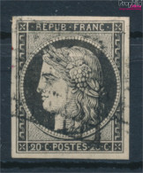 Frankreich 3x Weißes Papier Gestempelt 1849 Ceres (10301567 - 1849-1850 Cérès