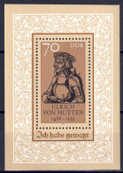 DDR 1988 - Ulrich Von Hutten, Block 93, Postfrisch ** / MNH - 1981-1990