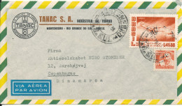 Brazil Air Mail Cover Sent To Denmark 27-11-1958 - Luftpost