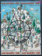 San Marino 1700-1703 Viererblock (kompl.Ausg.) Gestempelt 1997 Alpine Ski-WM (10325369 - Used Stamps