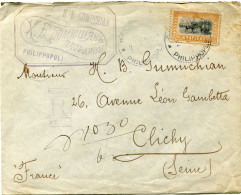 BULGARIE LETTRE DEPART PHILIPPOPOLI 2-1-15 POUR LA FRANCE - Lettres & Documents