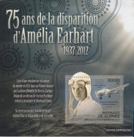 Guinea Miniature Sheet 2097 (complete. Issue) Unmounted Mint / Never Hinged 2012 Disappearance Of Amelia Earhart - Guinée (1958-...)