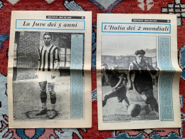 STADIO Inserti Anni '60 ALBUM CALCIO N.9 E 10 :  La Juve Dei 5 Anni, Italia Dei 2 Mondiali - Sports