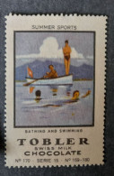 SUISSE NESTLE 1900' TOBLER CHOCOLATE PLONGEON DIVING NATATION  JEUX GAMES CHOKOLADO - Schwimmen
