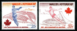 WALLIS - PA  72 / 73 - Jeux Olympiques Montréal 1976 - Complet 2 Valeurs - Neufs N** - Très Beaux - Nuevos