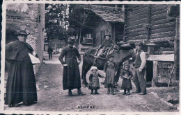 Evolène VS Val D'Hérens, Curé, Famille Et Mulet (11228) - Evolène