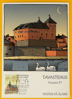 Åland 1997 - Exhibition Card Tavastehus Tavastex-97 - Church Stamp MiNo 133 - Tavastia Castle, Finland - Aland