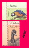 MOLDOVA 2023 Nature Fauna Animals Birds Bird Parrot Emu Ostrich Chisinau ZOO 2v MNH - Parrots