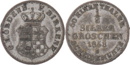 ALLEMAGNE - 1858 - Principauté D'Oldenburg-Birkenfeld - 1/2 Silber Groschen - 60 000 Ex. - KM#17 - 18-068 - Taler & Doppeltaler
