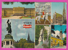 293543 / Austria - Vienna Wien - Schloss Schönbrunn Stephanskirche Denkmal Strauss PC 1968 USED 2 S Klagenfurt Dragon - Schönbrunn Palace
