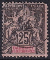 Dahomey 1899 Sc 8 Yt 1 Used Tiny Thin Rounded Corner - Gebraucht