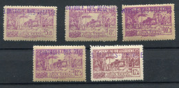 !!! ALGERIE, COLIS POSTAUX N°122/126 NEUFS ** - Paketmarken