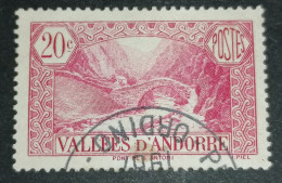French Andorra Landscapes 20c 1932-1933 Michel 15e - Oblitérés
