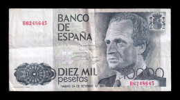 España Spain 10000 Pesetas 1985 Pick 161 Serie B Bc/Mbc F/Vf - [ 4] 1975-… : Juan Carlos I