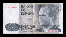 España Spain 10000 Pesetas 1985 Pick 161 Serie P Bc/Mbc F/Vf - [ 4] 1975-… : Juan Carlos I