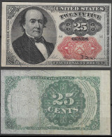 Usa U.s.a. UNITED STATES OF AMERICA 1874 U.S. 25 Cent Fractional Currency Note 5th Issue FR-1308 Very Fine - 1874-1875 : 5° Edición