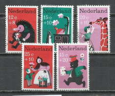0112P-SERIE COMPLETA HOLANDA INFANCIA BENEFICOS 1967 Nº 860/864.NETHERLAND. PAISES BAJOS - Used Stamps