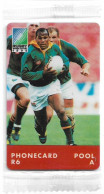 S. Africa - Telkom - Rugby World Cup '95, Pool A, (Cn. Dashed Ø, Thin), Chip Siemens S30, 1995, 6R, NSB - Suráfrica