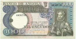 Angola - 1000 Escudos - 10.6.1973 - Pick: 108 - Serie AM - Luiz De Camões - PORTUGAL - 1.000 - Angola