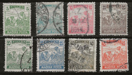 Hongrie 1919-1920 N°Y.T. :  8 Valeurs Série 219 à 228 Obl. - Oblitérés