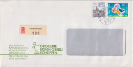 R Brief  "Drogerie Oberli, Schüpfen"         1990 - Lettres & Documents