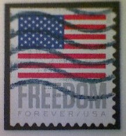 United States, Scott #5790, Used(o) Booklet, 2023, Flag Definitive: Freedom Flag, (63¢) Forever - Gebruikt