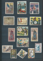 15 Vignettes DELANDRE - France Régiment D'infanterie - 1914 -18 WWI WW1 Poster Stamp - Erinnophilie