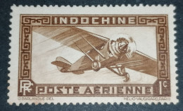 Indochine 1c 1933 MH Signed - Luchtpost