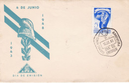 Argentina - 1943 - FDC - V Aniversary Of The 4th July's Revolution - Caja 30 - FDC