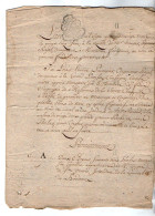 VP22.965 - Généralité De PARIS - Acte Avec Plan De 1783 - MONTEREAU FAULT YONNE X FERICY - LENANCIER, Arpenteur Royal... - Seals Of Generality