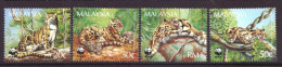 Maleisie / Malaysia 557 T/m 560 MNH ** WWF WNF Animals Nature (1995) - Malaysia (1964-...)