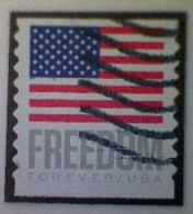 United States, Scott #5788, Used(o) Coil, 2023, Flag Definitive: Freedom Flag, (63¢) Forever - Gebruikt