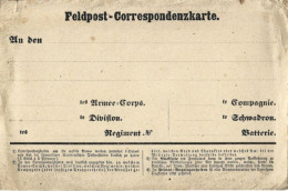 D - Allemagne : Feldpost-Corresponddenzkarte. - Other & Unclassified