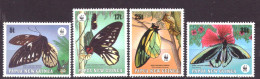 Papua New Guinea 574 T/m 577 MNH ** WWF WNF Animals Nature Butterfy (1988) - Papouasie-Nouvelle-Guinée