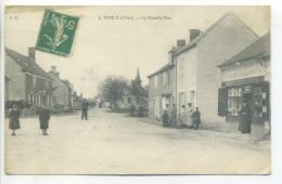 CPA (18 Cher) - VORLY (près Dun Sur Auron) - La Grande Rue - Belle Animation - Commerce Epicerie - Dun-sur-Auron