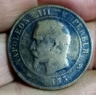 France, 10 Centiemes, 1855 B (rouen), Km 771.2 , Agouz - 10 Centimes