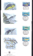 Nauru 437 T/m 440 MNH ** WWF WNF Fish Animals Nature (1997) - Nauru