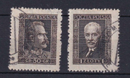 POLOGNE 1928 - Y&T 340/41 - Portrait Pilsudski Et Moscicki - Oblitéré - Used Stamps