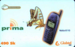 Nokia 6110 Phone, Globtel GSM Slovakia, Validity 31.12.2000, Card Numbers From Top To Bottom, Slovakia - Slowakei