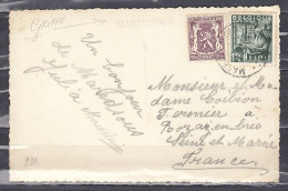 Postkaart Van Maredret (Sossoye) Naar Seine Et Marné Met Langstempel MAREDSOUS - Linear Postmarks