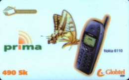 Nokia 6110 Phone, Globtel GSM Slovakia, Validity 31.12.2000, Card Numbers From  From Bottom To Top, Slovakia - Slovaquie