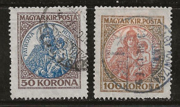 Hongrie 1921 N°Y.T. :  315 Et 316 Obl. - Used Stamps