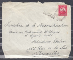 Brief Van Bruxelles (Nord) Naar Bruxelles Met Langstempel LEBBEKE - Sello Lineal