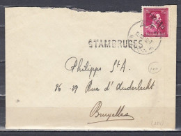 Brief Van Ath F Naar Bruxelles Met Langstempel STAMBRUGES - Linear Postmarks