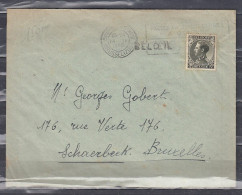 Brief Van Bruxelles (Midi) Naar Schaerbeek Bruxelles Met Langstempel BELOEIL - Linear Postmarks