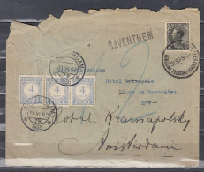 Brief Van Bruxelles (Nord) Naar Amsterdam (Nederland) Met Langstempel SAVENTHEM - Sello Lineal